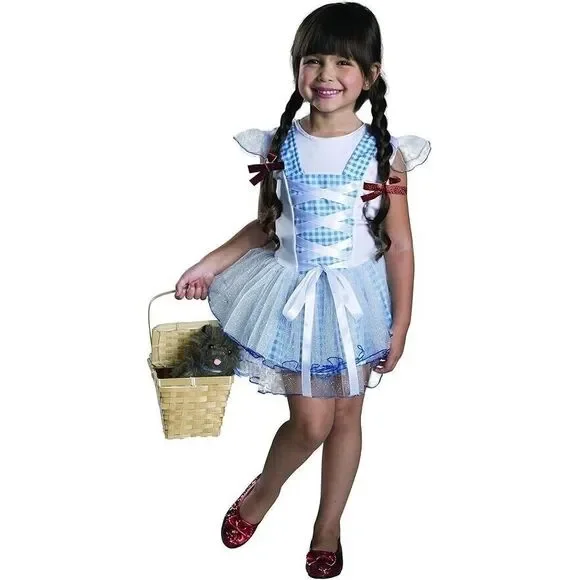 Wizard of Oz Dorothy Costume Kids/Toddler Size XS Tutu Style Halloween Dress Up - Picture 2 of 9